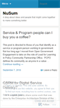 Mobile Screenshot of nusum.wordpress.com