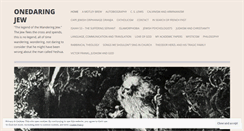 Desktop Screenshot of onedaringjew.wordpress.com