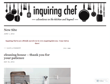 Tablet Screenshot of inquiringchef.wordpress.com