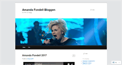 Desktop Screenshot of amandafondell.wordpress.com