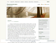 Tablet Screenshot of eddieskitchen.wordpress.com