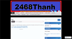 Desktop Screenshot of 2468thanh.wordpress.com