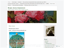 Tablet Screenshot of majohnston.wordpress.com