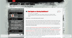 Desktop Screenshot of integrityandfootball.wordpress.com