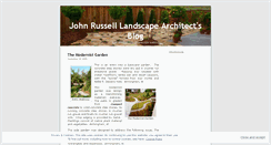 Desktop Screenshot of johnrusselllandscapearchitect.wordpress.com