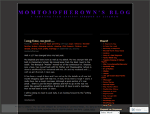 Tablet Screenshot of momto3ofherown.wordpress.com