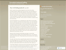 Tablet Screenshot of diversifiedindustrialstaffing.wordpress.com