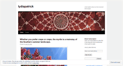 Desktop Screenshot of lydiapatrick.wordpress.com