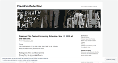 Desktop Screenshot of freedomcollection.wordpress.com