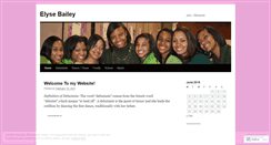 Desktop Screenshot of elysebailey.wordpress.com