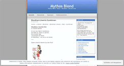 Desktop Screenshot of mythosblond.wordpress.com