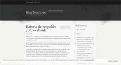 Desktop Screenshot of elnocturno.wordpress.com