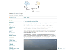 Tablet Screenshot of detectivesalvaje.wordpress.com