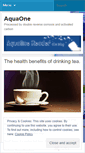 Mobile Screenshot of drinkaquaone.wordpress.com