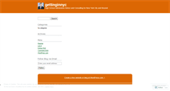 Desktop Screenshot of gettinginnyc.wordpress.com