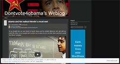 Desktop Screenshot of dontvote4obama.wordpress.com