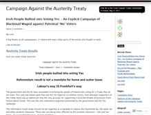 Tablet Screenshot of campaignagainsttheausteritytreaty.wordpress.com