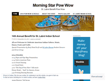 Tablet Screenshot of morningstarpowwow.wordpress.com