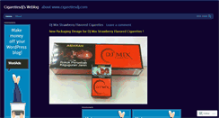 Desktop Screenshot of cigarettesdj.wordpress.com