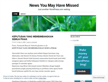 Tablet Screenshot of newsyoumayhavemissed.wordpress.com