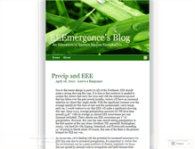 Tablet Screenshot of eeemergence.wordpress.com