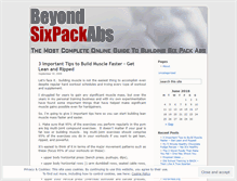 Tablet Screenshot of iwantsixpackabs.wordpress.com