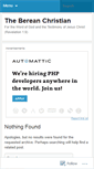 Mobile Screenshot of bereanchristian.wordpress.com