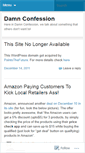 Mobile Screenshot of damnconfession.wordpress.com