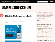 Tablet Screenshot of damnconfession.wordpress.com