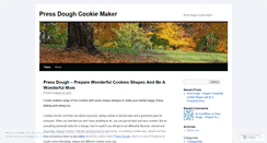 Desktop Screenshot of pressdoughcookiemaker.wordpress.com