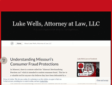 Tablet Screenshot of lukewellslaw.wordpress.com