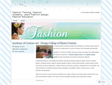 Tablet Screenshot of fashiontraining.wordpress.com