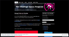 Desktop Screenshot of elephantspaceprogram.wordpress.com