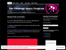 Tablet Screenshot of elephantspaceprogram.wordpress.com