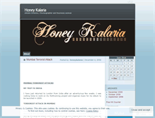 Tablet Screenshot of honeykalaria.wordpress.com