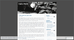 Desktop Screenshot of ilostaworld.wordpress.com