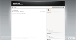 Desktop Screenshot of hkmatrix.wordpress.com
