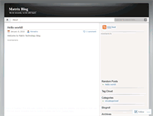 Tablet Screenshot of hkmatrix.wordpress.com