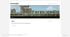 Desktop Screenshot of farmingup.wordpress.com