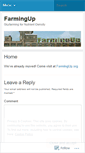 Mobile Screenshot of farmingup.wordpress.com