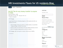Tablet Screenshot of nriinvus.wordpress.com