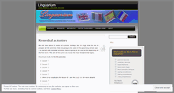 Desktop Screenshot of linguarium.wordpress.com