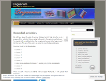 Tablet Screenshot of linguarium.wordpress.com