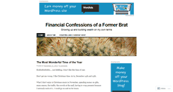 Desktop Screenshot of financialconfessionsofaformerbrat.wordpress.com
