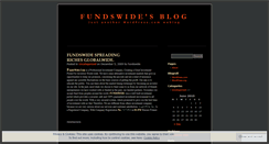 Desktop Screenshot of fundswide.wordpress.com