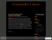 Tablet Screenshot of fundswide.wordpress.com