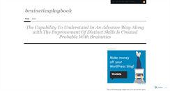 Desktop Screenshot of braineticsplaybook.wordpress.com