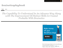 Tablet Screenshot of braineticsplaybook.wordpress.com