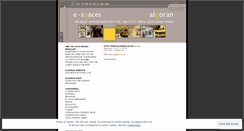 Desktop Screenshot of espaces.wordpress.com