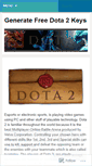 Mobile Screenshot of generatefreedota2keys.wordpress.com